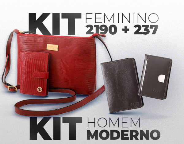 Kits femininos e masculinos